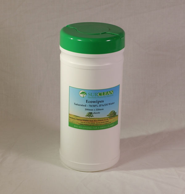 Ecowipe IPA/DI saturated economy wipes / 200 sheets