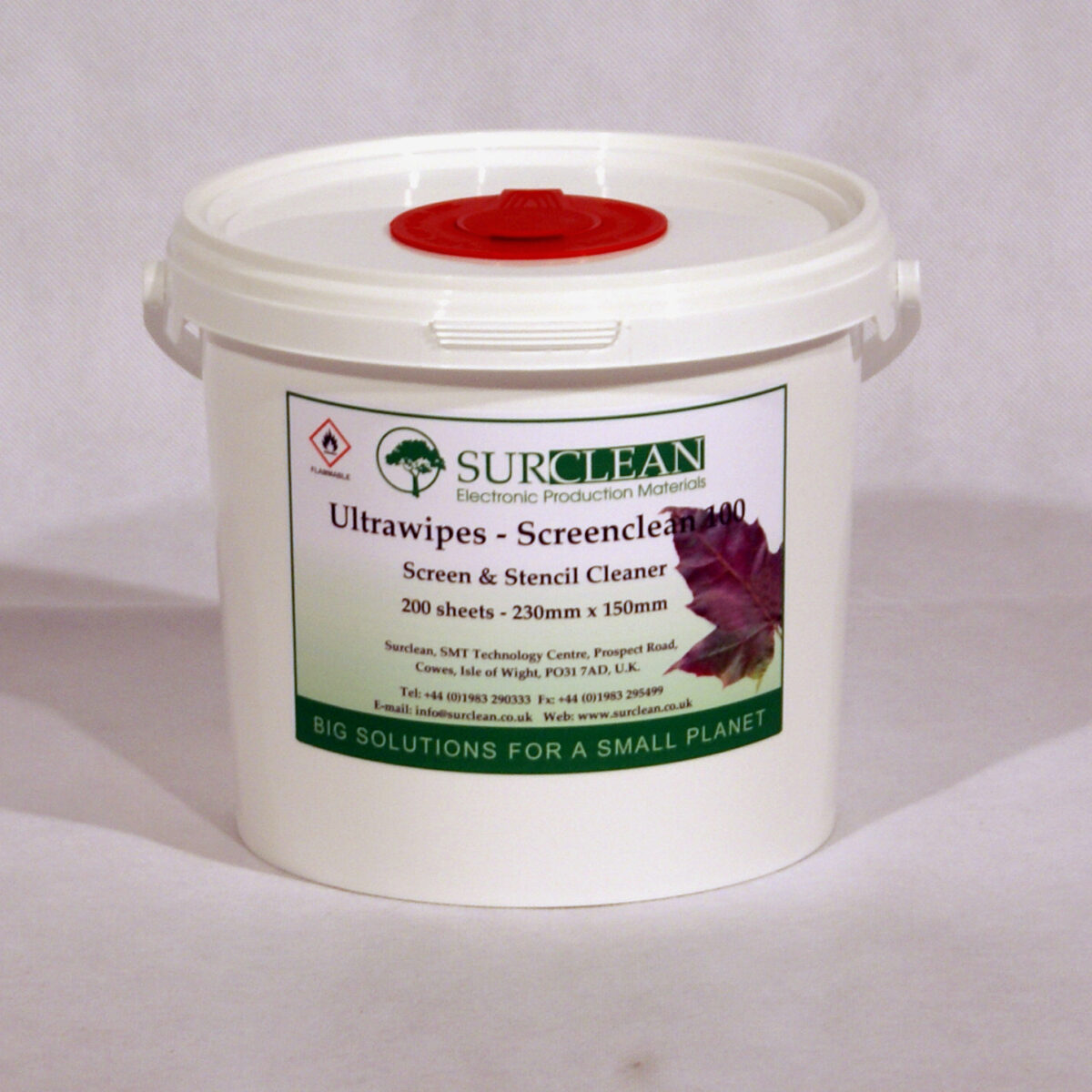 Ultrawipe Screenclean 100 Tub 200 sheets